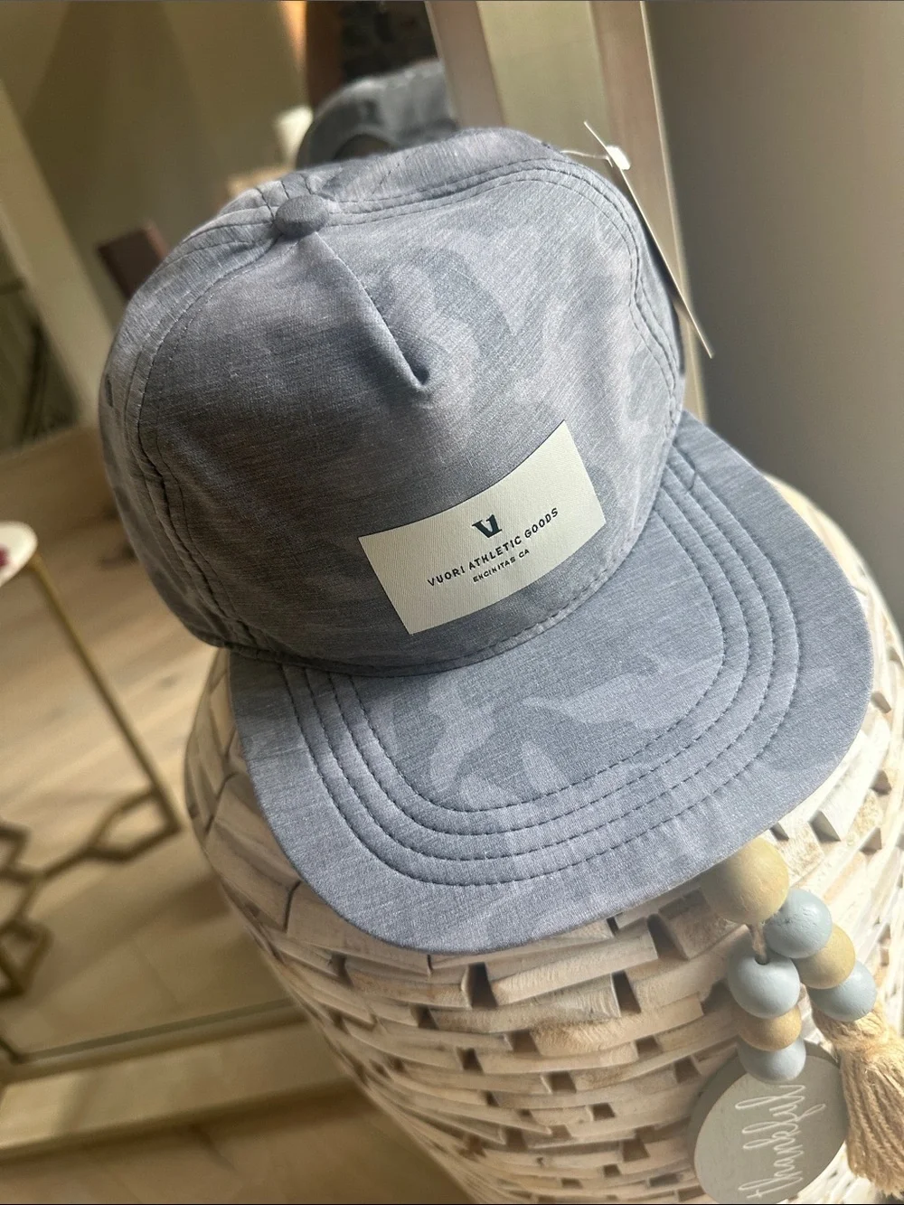 Vuori Blue-Gray Camo 5-Panel Cap